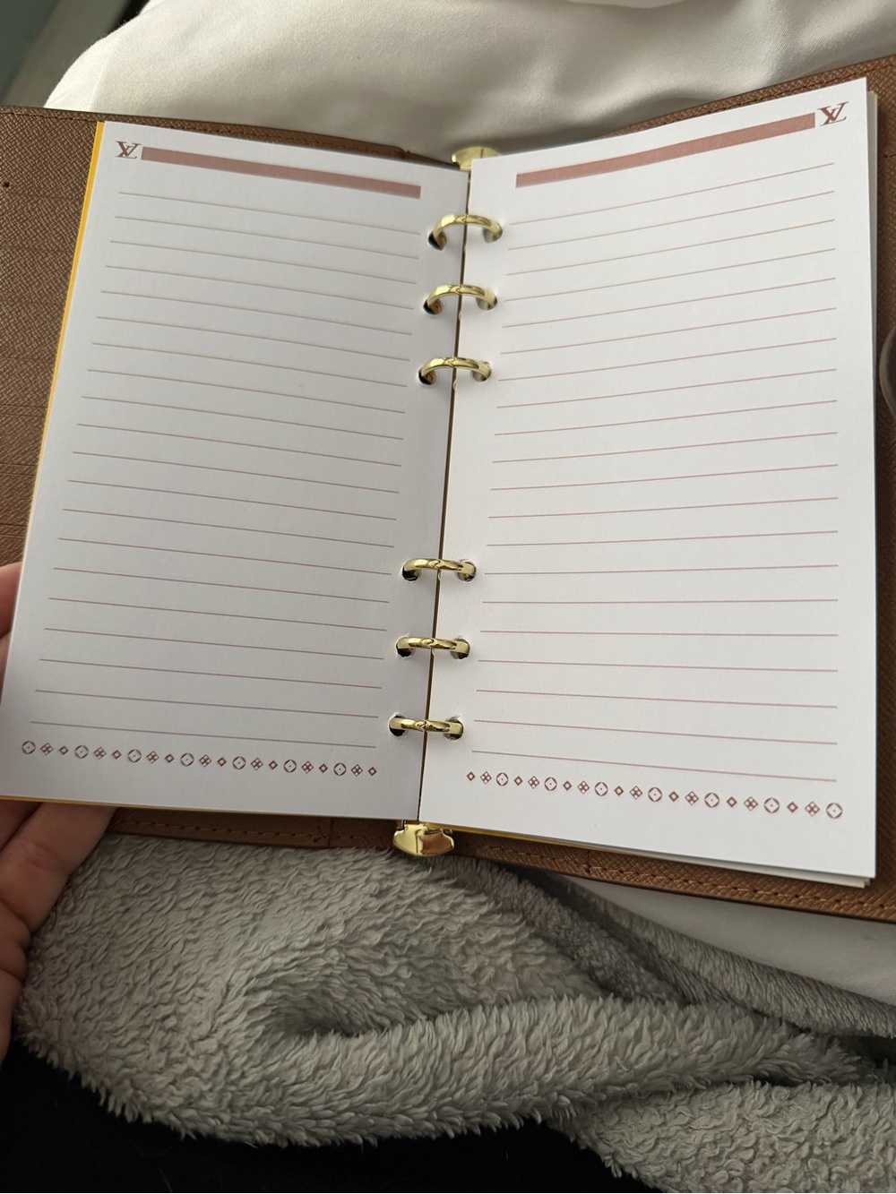 Brown Monogram Canvas Agenda Cover with Gold Snap 💛✨🤎 - Picture 7 of 7